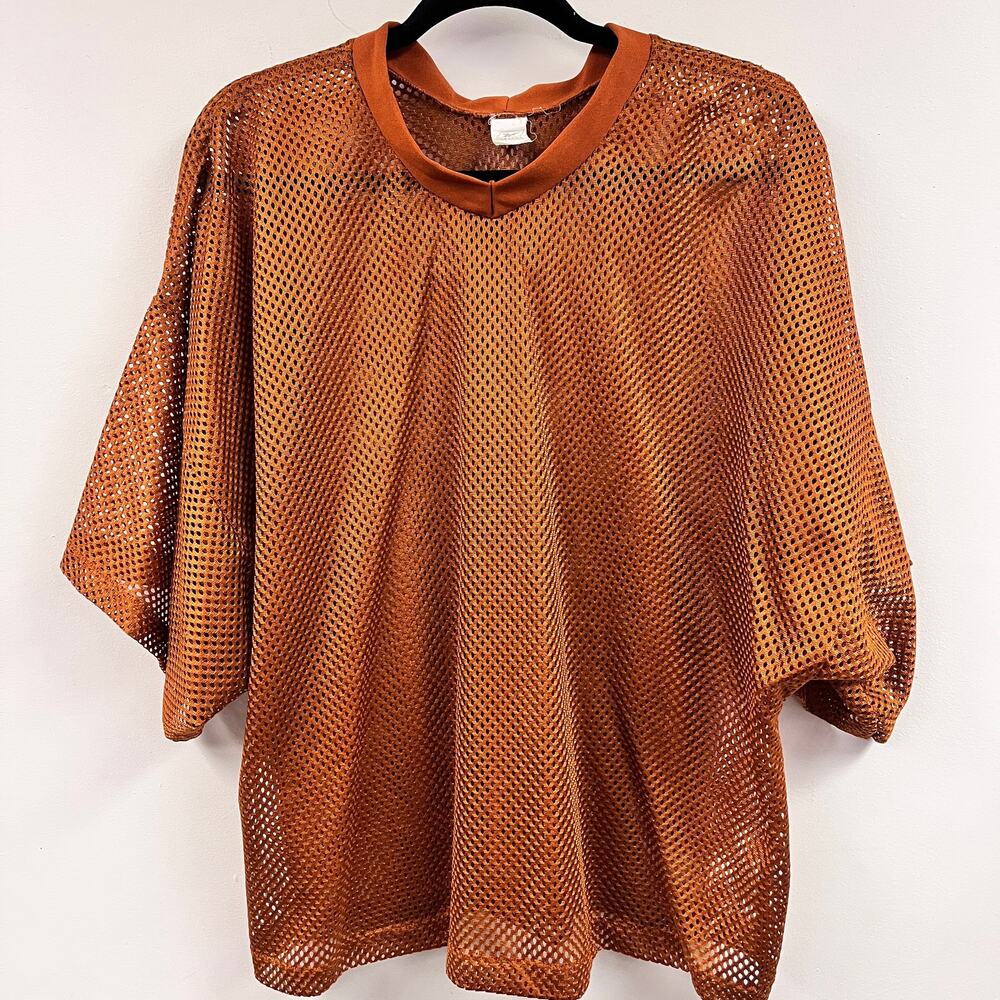 Vintage Reebok team apparel mesh jersey solid orange oversized XXL